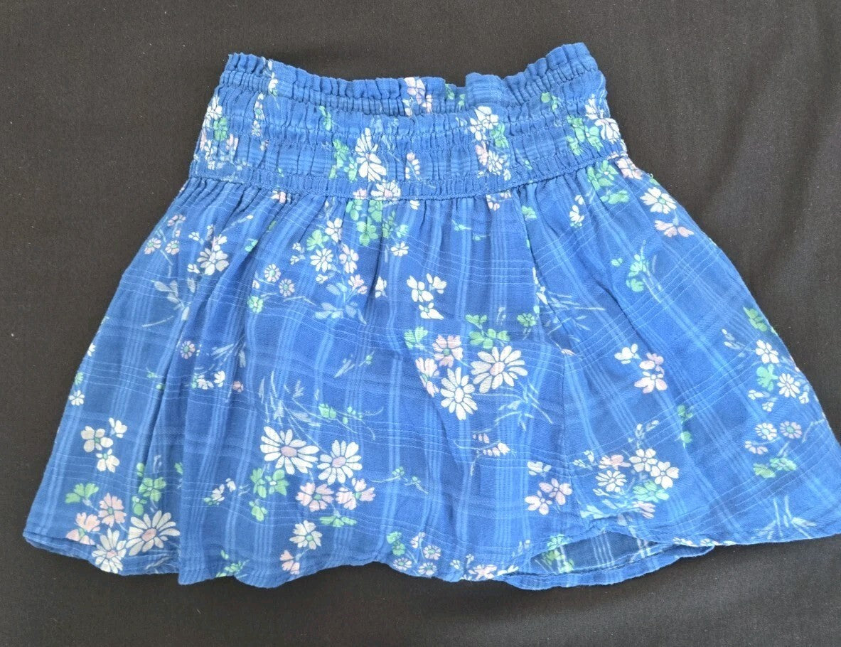 Abercrombie Kids Girls Blue Floral Skort Age 5-6 Years Perfect