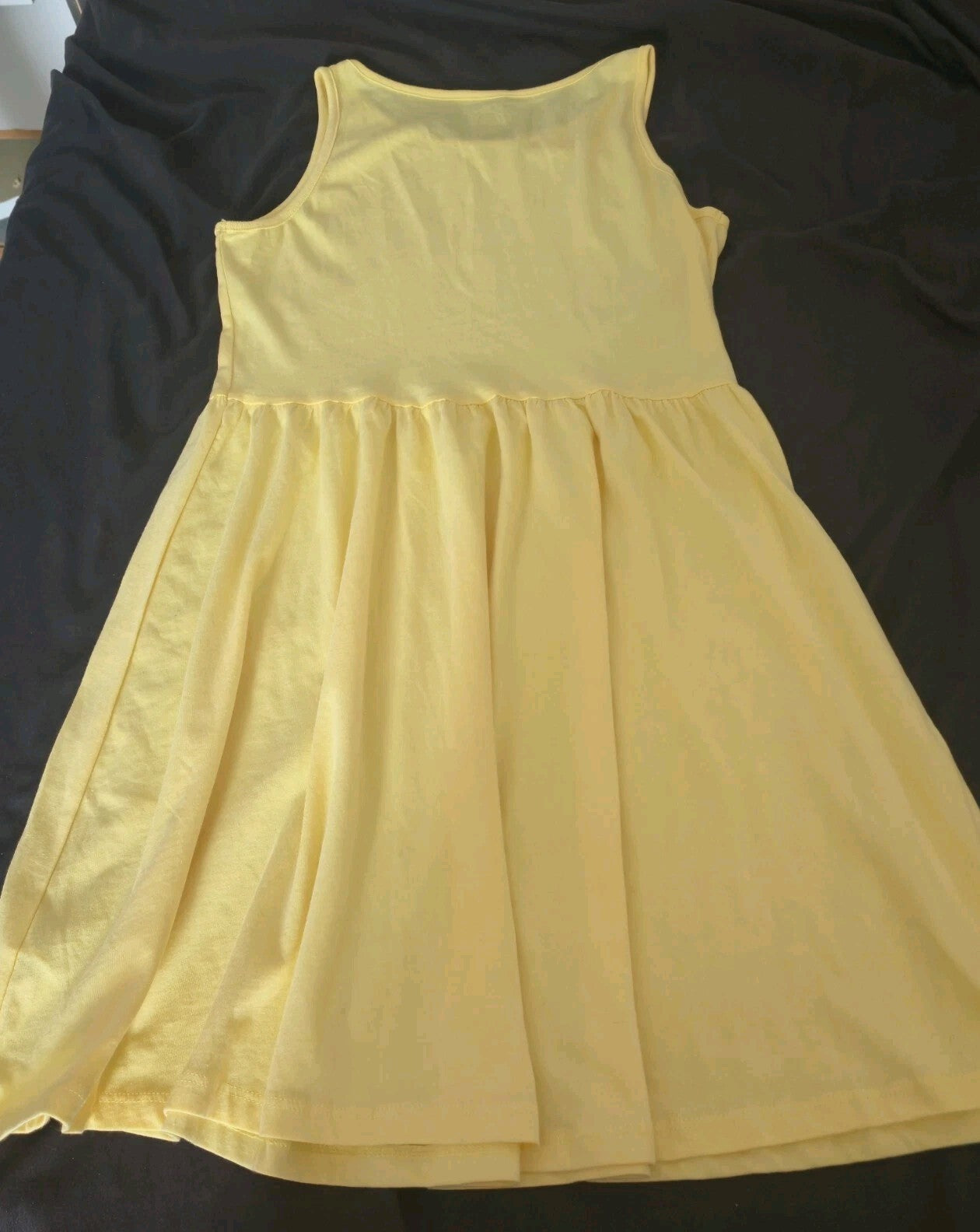 F&F Girls Yellow Daisy Sleeveless Skater Dress Age 12-13