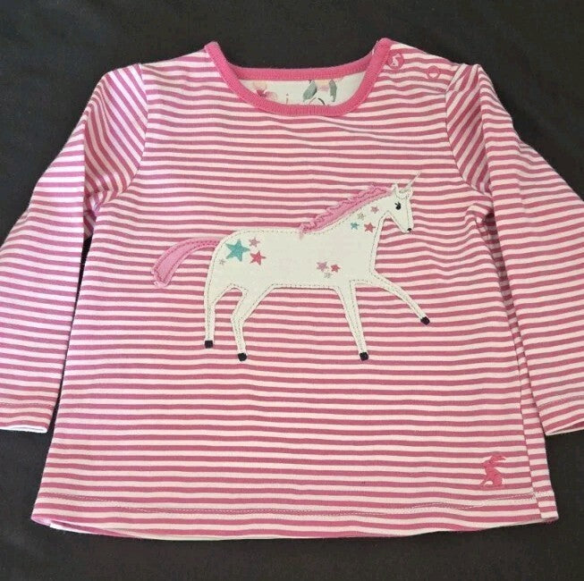 Joules Unicorn Top 3-6 Months