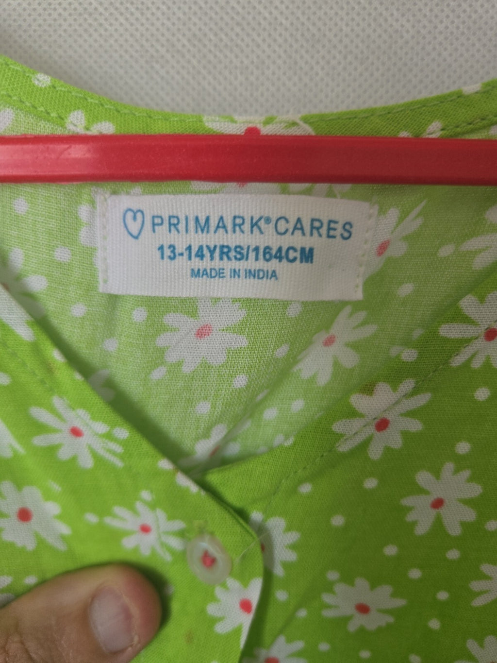 Primark Girls Lime Green Daisy Dress Age 13-14 NWOT
