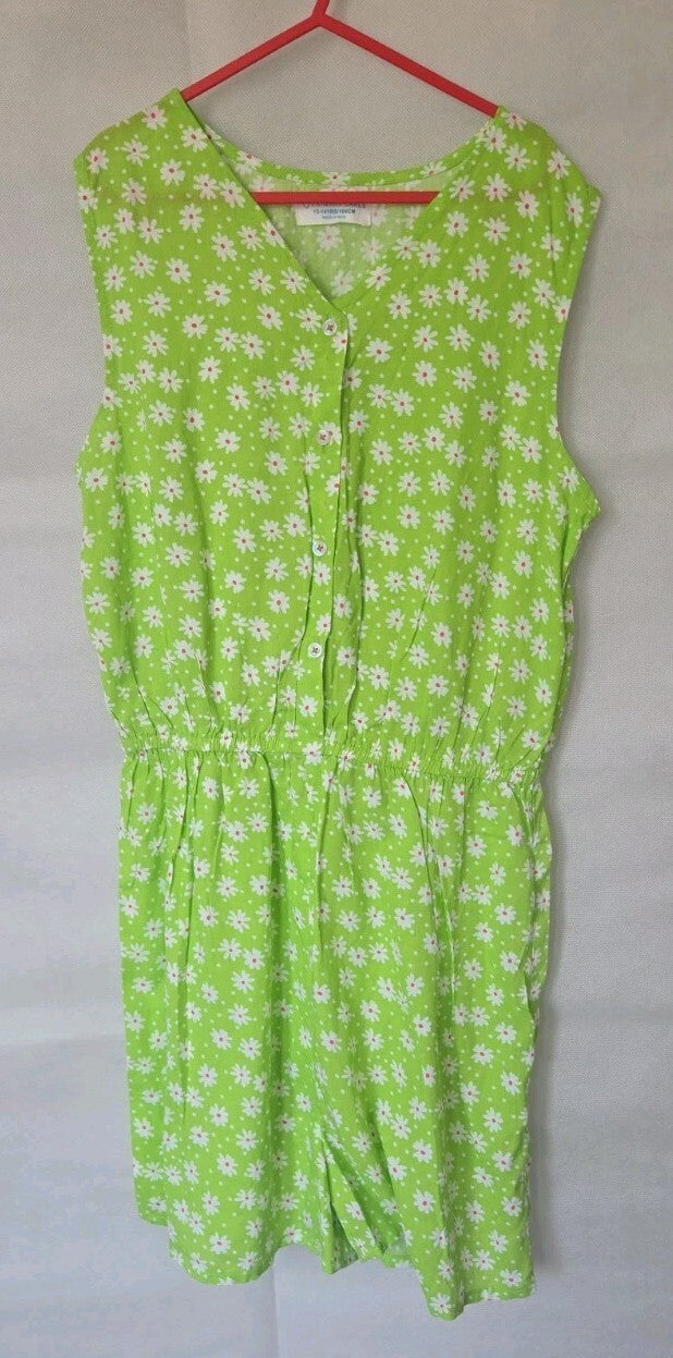 Primark Girls Lime Green Daisy Dress Age 13-14 NWOT