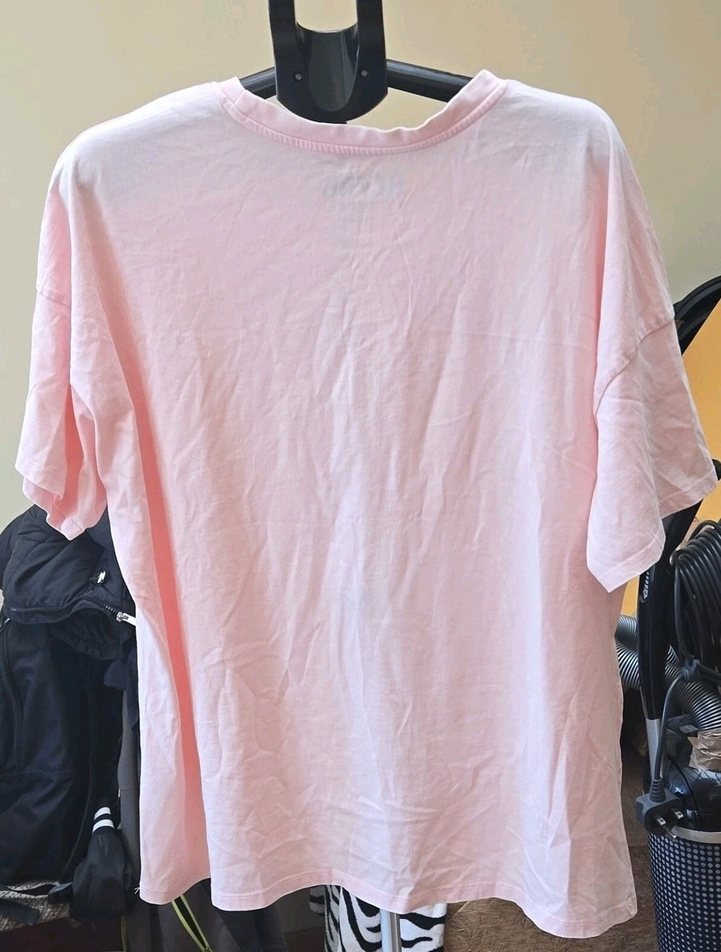 Matalan Women's Pink AC/DC Graphic Logo T-Shirt Short Sleeve Crew Neck Size XL