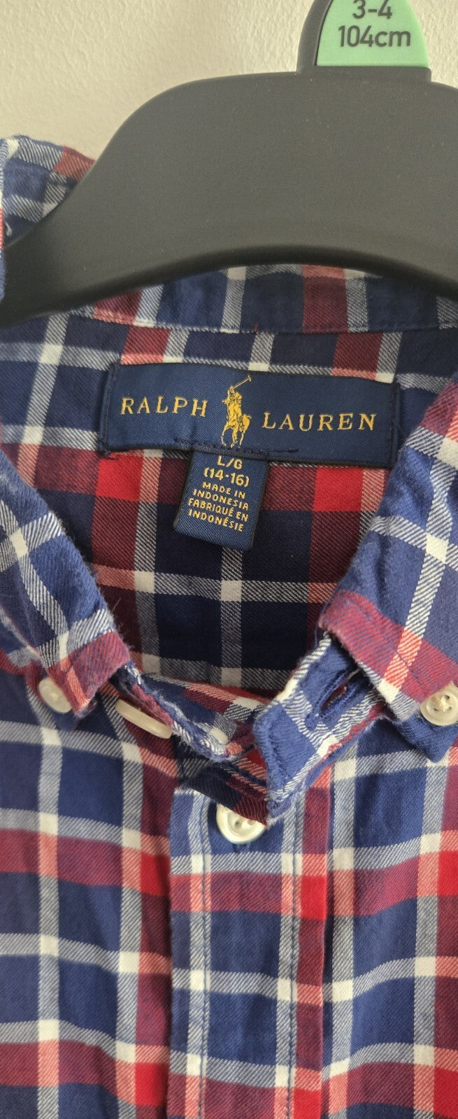 Ralph Lauren Shirt. 14 To 16 Years