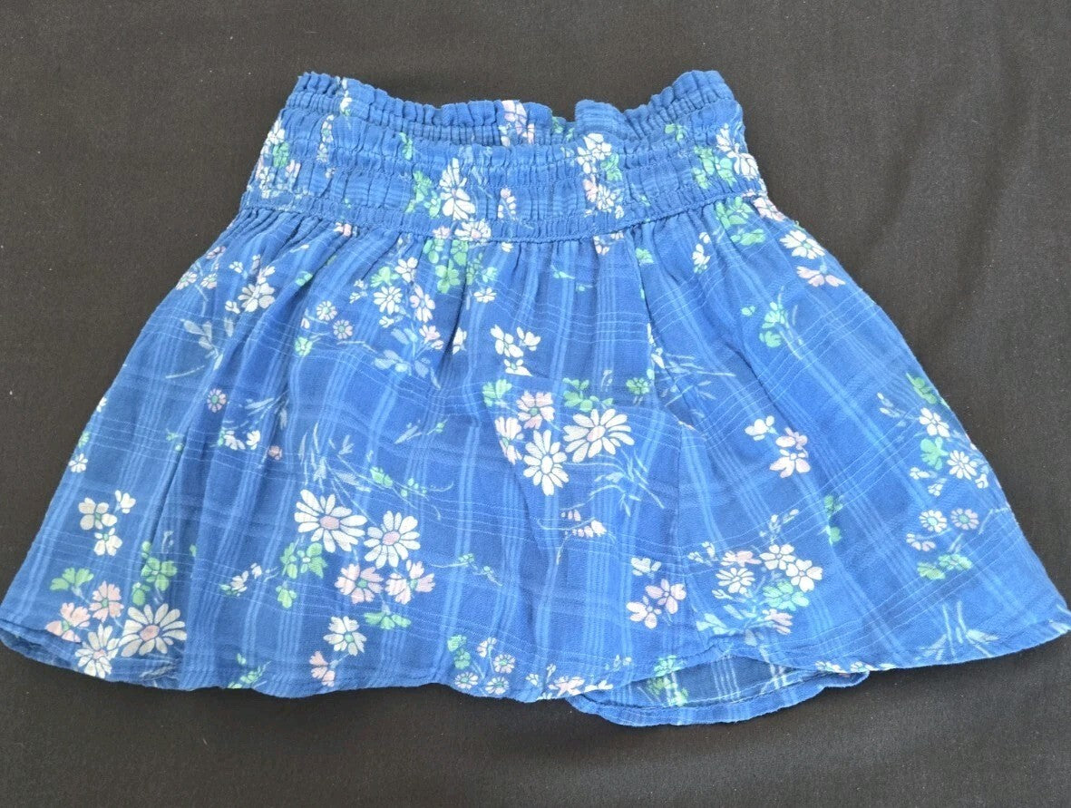 Abercrombie Kids Girls Blue Floral Skort Age 5-6 Years Perfect